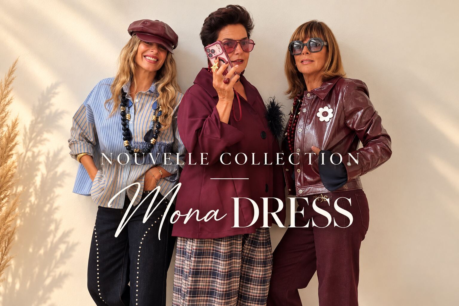 Nouvelle collection Mona Dress : tailleurs et ensembles satinés